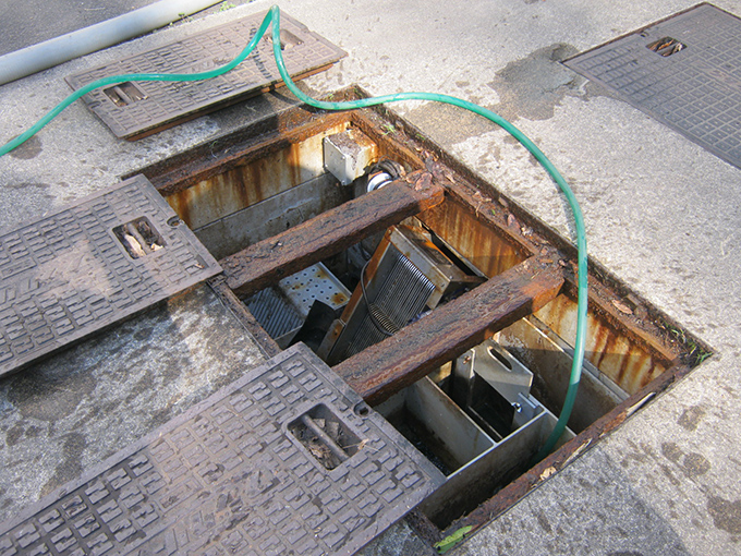 ヘルシーランド福島　清掃の様子